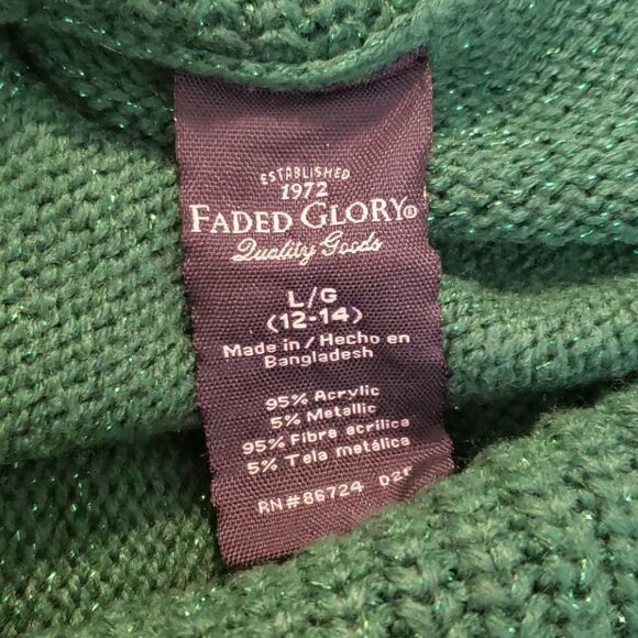 Faded Glory Green Sweater - Picture 4 of 4